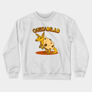 Cheese Pun Armadillo Quesadilla Mashup Crewneck Sweatshirt